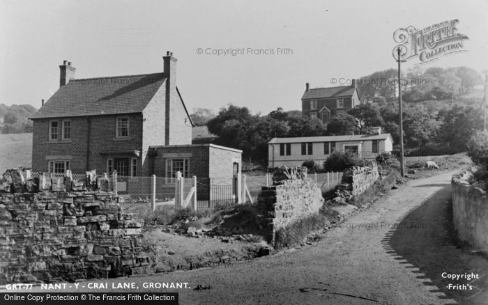 Photo of Gronant, Nant Y Crai Lane c.1955