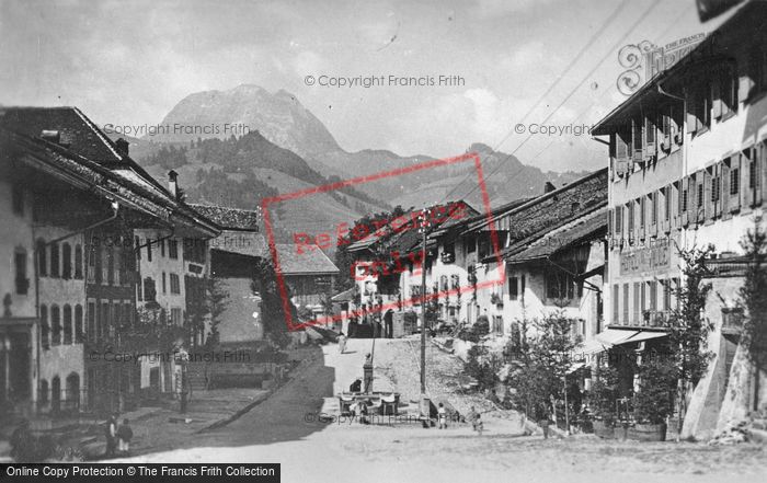 Photo of Gruyères, The Street And The Moleson c.1920