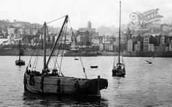 Fishing Boat In St Peter Port Harbour 1892, Guernsey