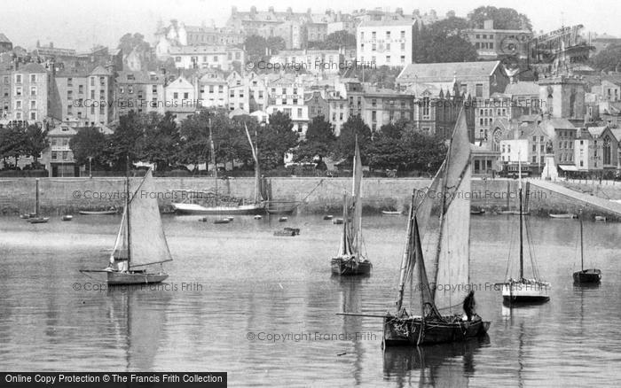 Photo of Guernsey, Fishing Boats In The Harbour 1899