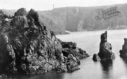 Moulin Huet Bay, Dog And Lion Rocks 1892, Guernsey