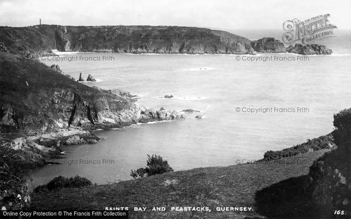 Photo of Guernsey, Saints Bay And Peastacks c.1950