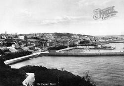 St Peter Port From Fort George 1892, Guernsey
