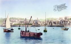 St Peter Port From White Rock 1892, Guernsey