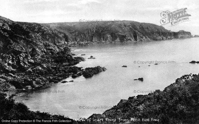 Photo of Guernsey, View Of Icart Point From Petit Bot Bay c.1895