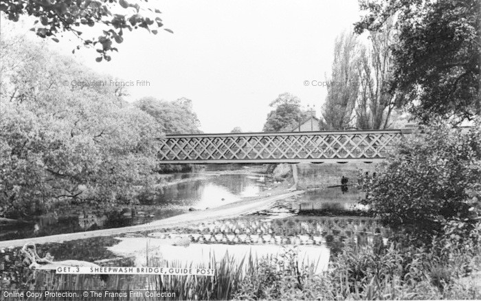 Photo of Guidepost, Sheepwash Bridge c.1955