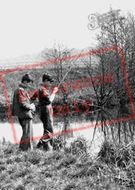 Boys Fishing Near Stoke Bridge c.1955, Guildford