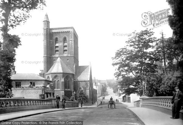 Photo of Guildford, Bridge And St Nicholas' Church 1904