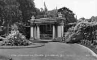 Castle Gardens, The Memorial c.1965, Guildford