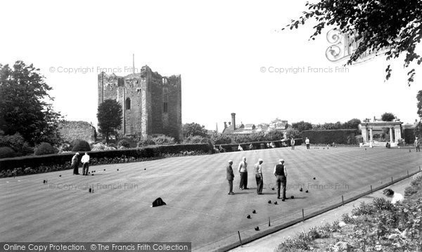 Photo of Guildford, Castle Grounds And Bowling Green c.1955