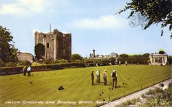 Castle Grounds And Bowling Green c.1955, Guildford