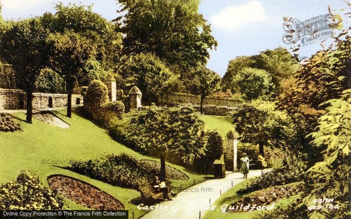Photo of Guildford, Castle Grounds c.1955