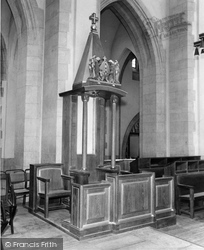 Cathedral, Bishop's Throne c.1960, Guildford