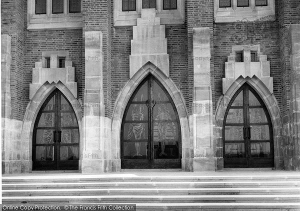 Photo of Guildford, Cathedral, Bishops West Doors c.1960