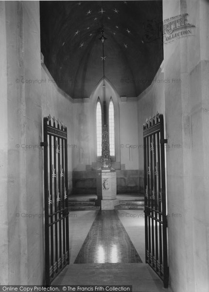 Photo of Guildford, Cathedral, Entrance To Baptistry With Font c.1960