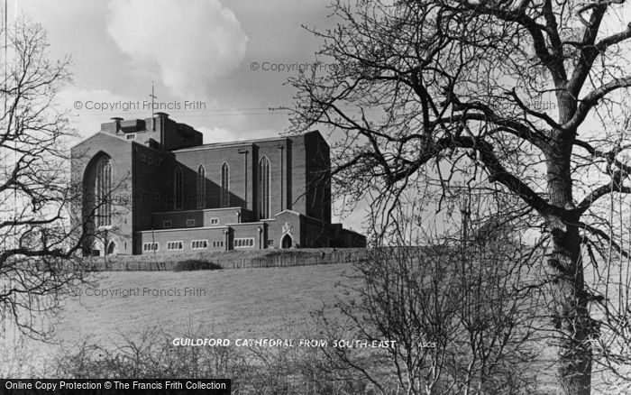 Photo of Guildford, Cathedral, From South East c.1965