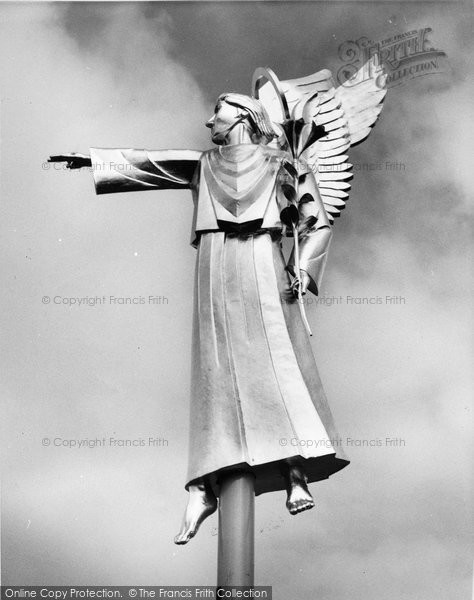 Photo of Guildford, Cathedral, Golden Angel On The Tower c.1960