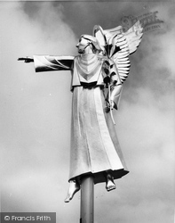 Cathedral, Golden Angel On The Tower c.1960, Guildford