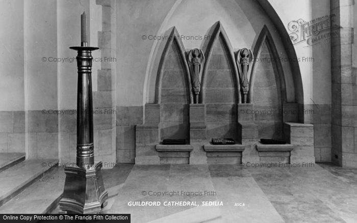 Photo of Guildford, Cathedral, Sedilia c.1965