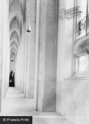 Cathedral South Aisle, Showing Professional Windows c.1960, Guildford