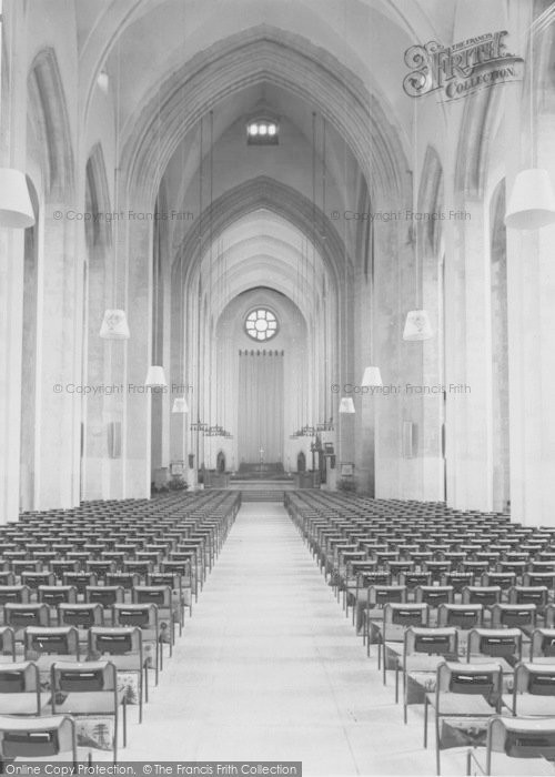 Photo of Guildford, Cathedral, The Nave c.1960