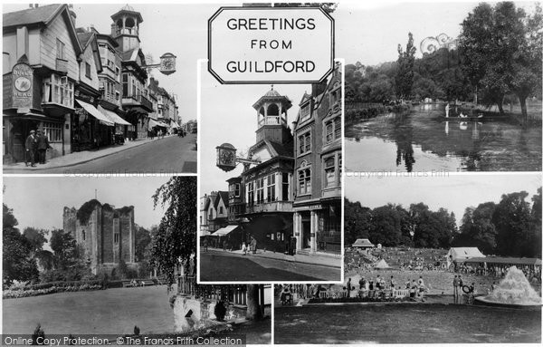 Photo of Guildford, Composite c.1950