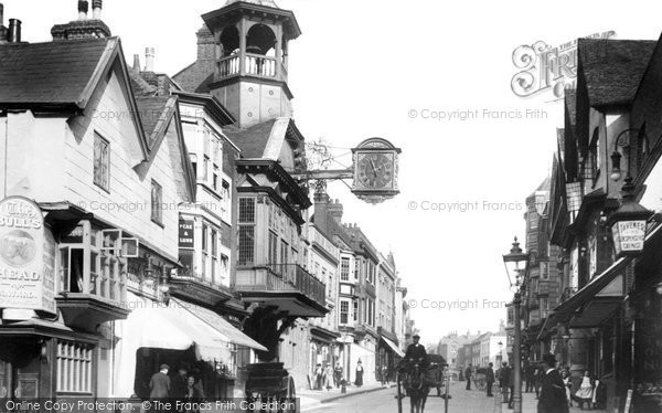 Photo of Guildford, High Street 1908