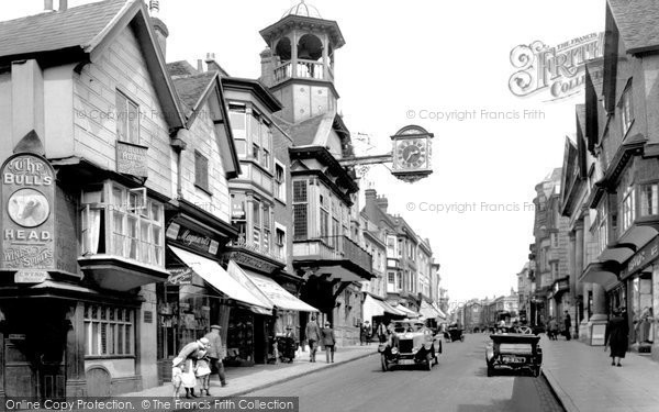 Photo of Guildford, High Street And Guildhall 1923