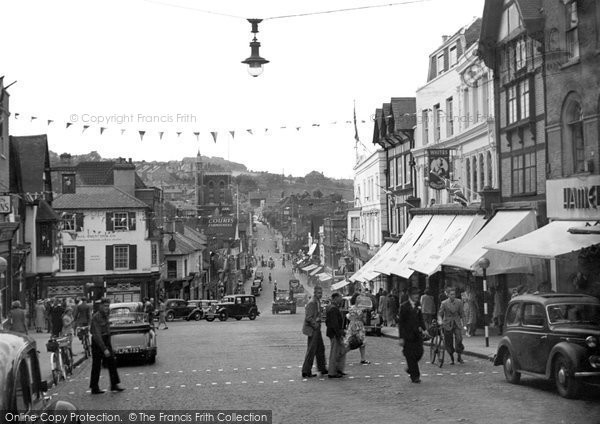Photo of Guildford, High Street c.1953
