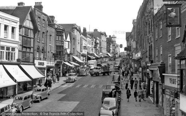 Photo of Guildford, High Street c.1955