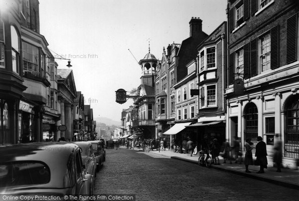 Photo of Guildford, High Street c.1955