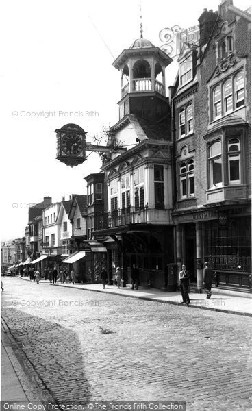 Photo of Guildford, High Street c.1955