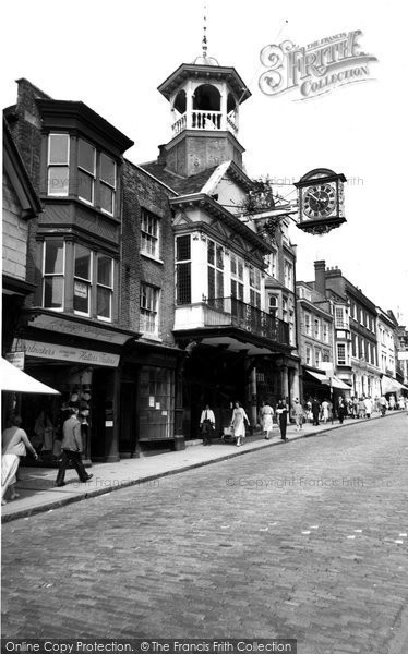 Photo of Guildford, High Street c.1955