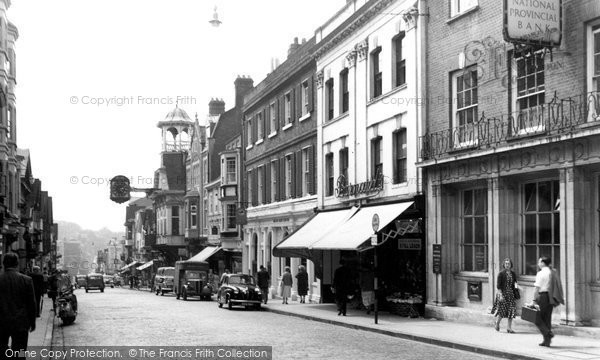 Photo of Guildford, High Street c.1955