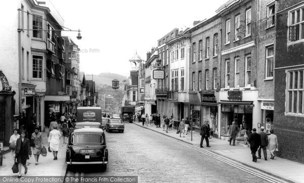 Photo of Guildford, High Street c.1965