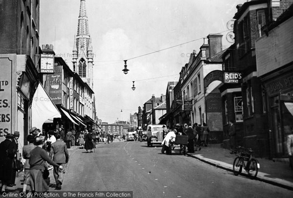Photo of Guildford, North Street c.1955