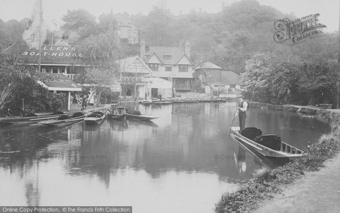 Photo of Guildford, River Wey And Boathouses c.1910