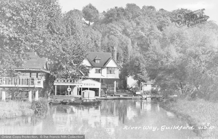 Photo of Guildford, River Wey c.1960