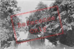 River Wey From New Footbridge 1909, Guildford