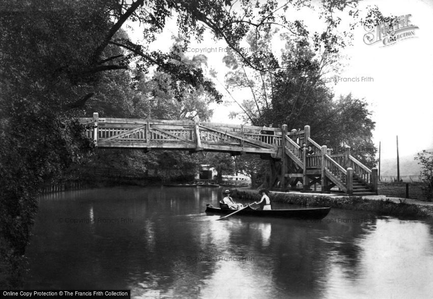 Guildford, River Wey, New Footbridge 1909