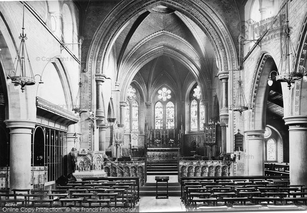 Photo of Guildford, St Catherine's Church Interior 1914