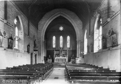 St Joseph's Rc Church Interior 1907, Guildford