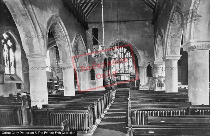 Photo of Guildford, St Mary's Church Interior 1922
