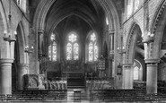 Guildford, St Nicholas Church interior 1907