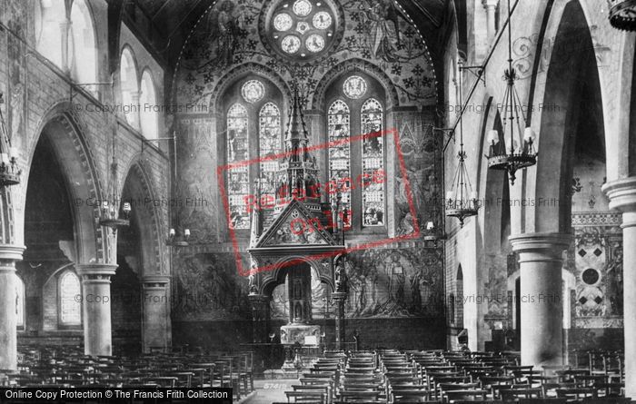Photo of Guildford, St Nicholas' Church, Nave West 1907