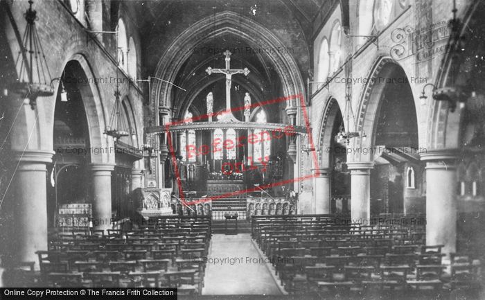 Photo of Guildford, St Nicolas Church Interior 1922