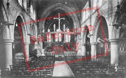 St Nicolas Church Interior 1922, Guildford