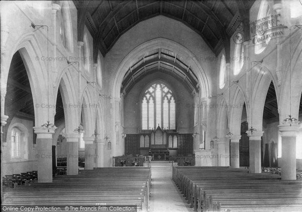 Photo of Guildford, St Saviour's Church Interior 1906