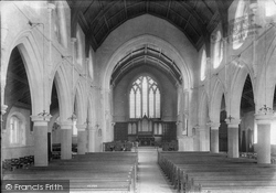 St Saviour's Church Interior 1906, Guildford