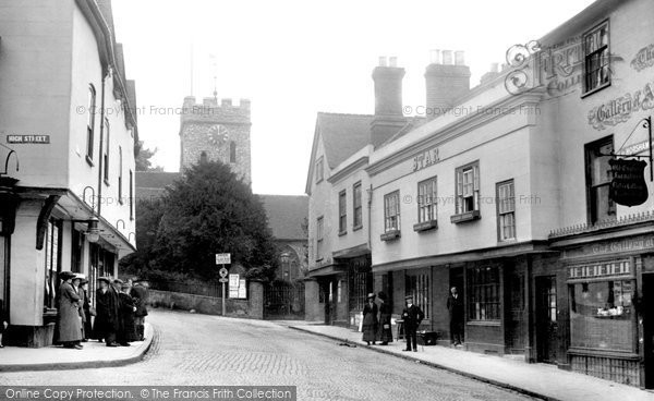 Photo of Guildford, Star Corner 1914
